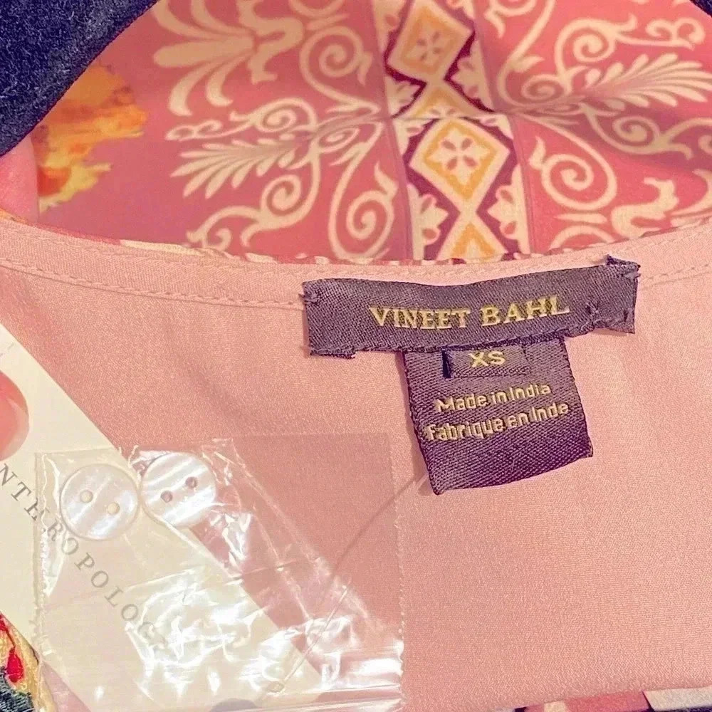 Anthropologie Pink Floral Patchwork Maxi Dress - Picture 9 of 10